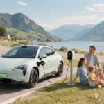 Elektrische auto-vakantie met kinderen
