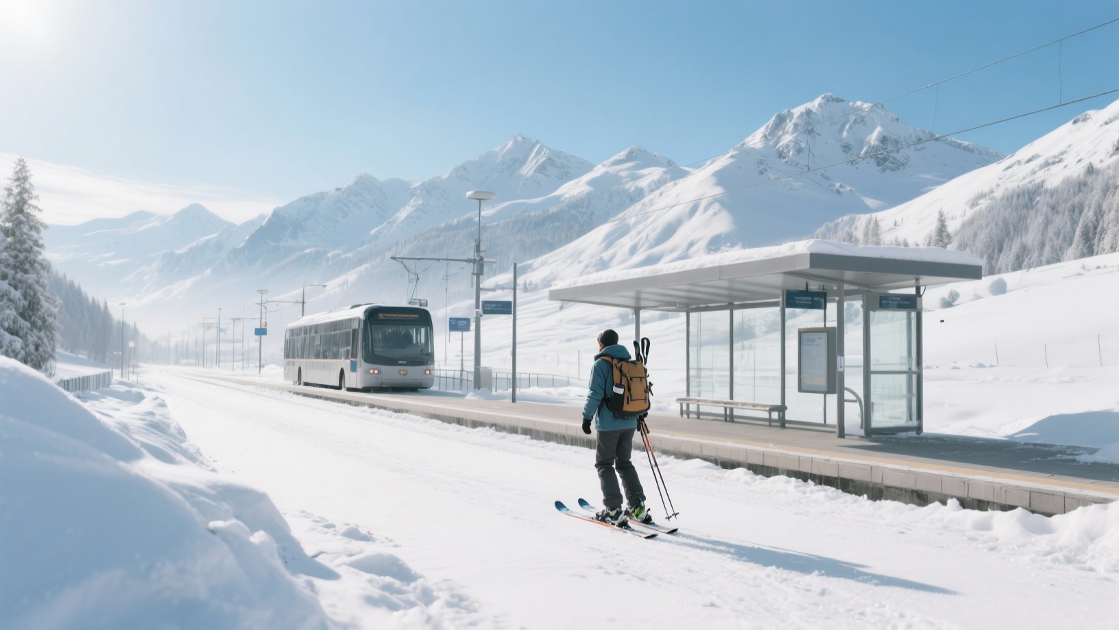 Last-mile transfers van treinstation naar skigebied