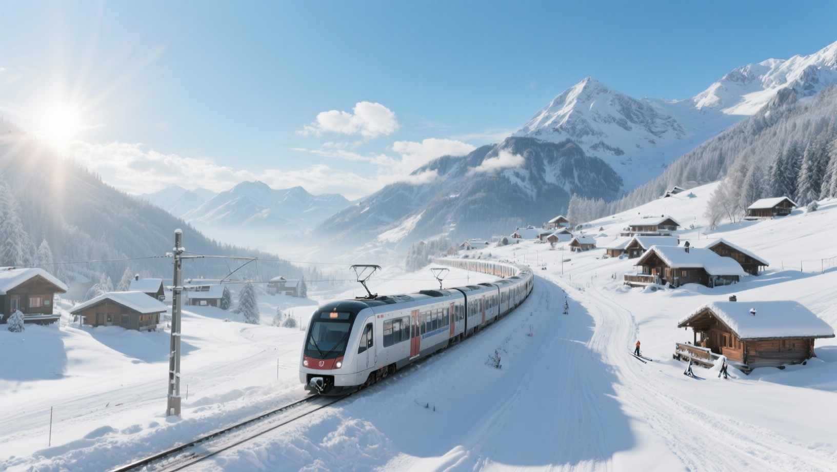 Beste Alpen skigebieden bereikbaar per trein