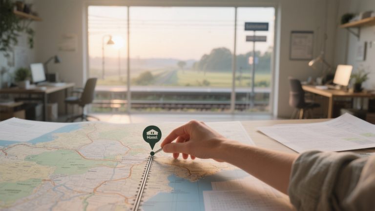 Hostels vinden langs treinroutes