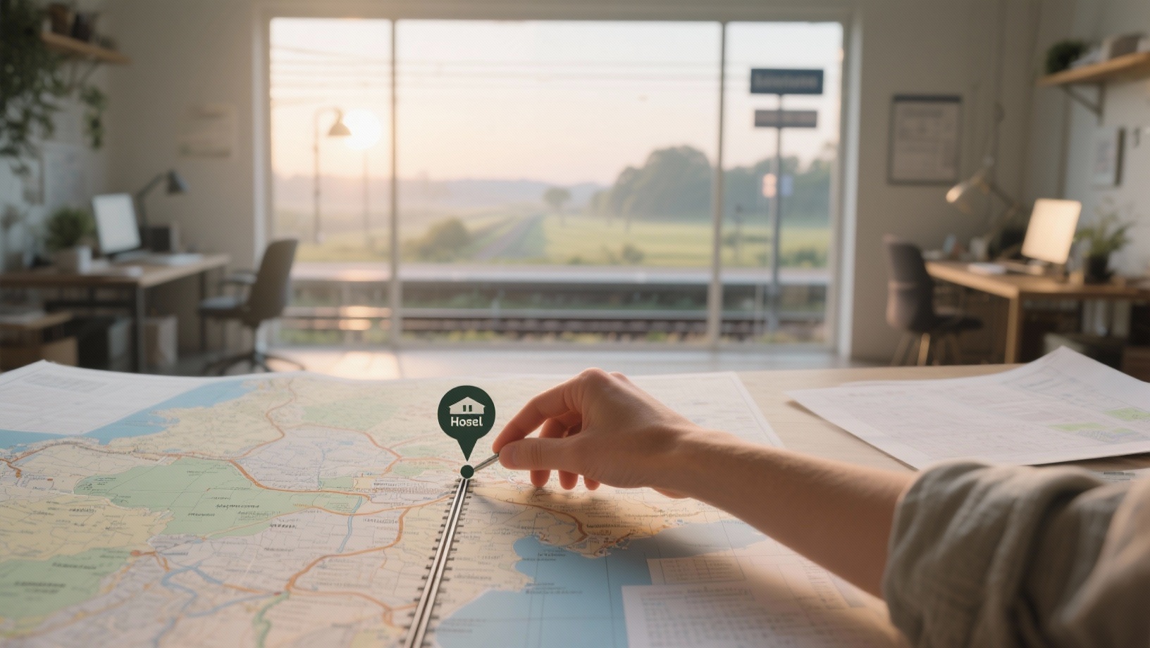 Hostels vinden langs treinroutes