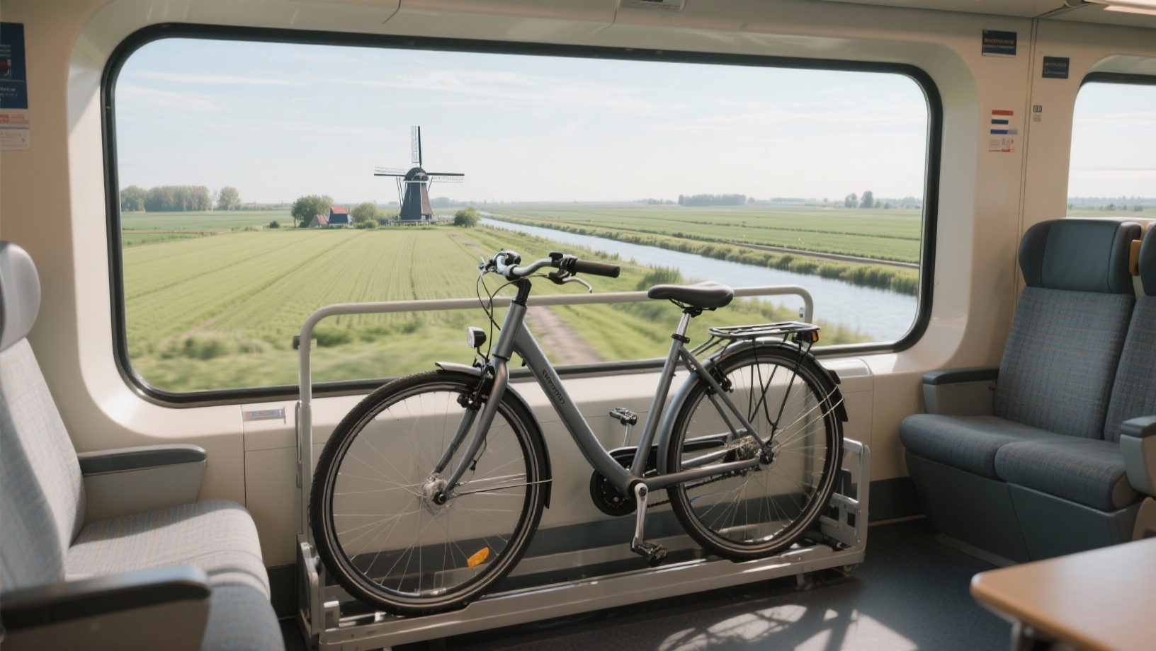 Fiets in de trein in Nederland