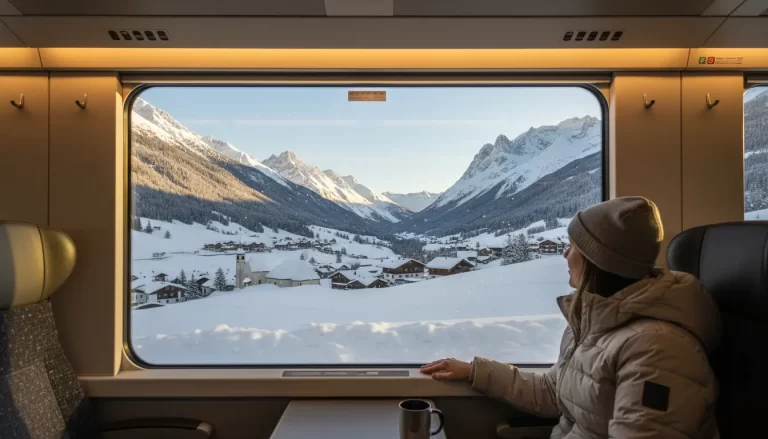 wintersport per trein