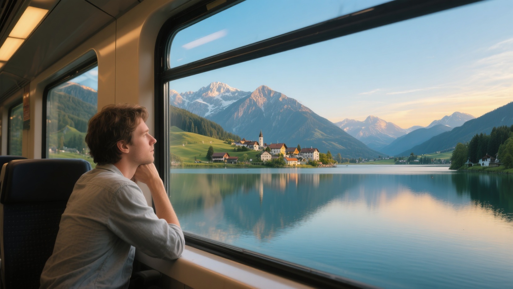Trein van Frankfurt naar München en Oostenrijk