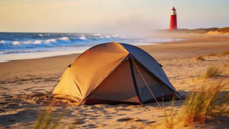 Natuurcampings op Texel met strand en vuurtoren