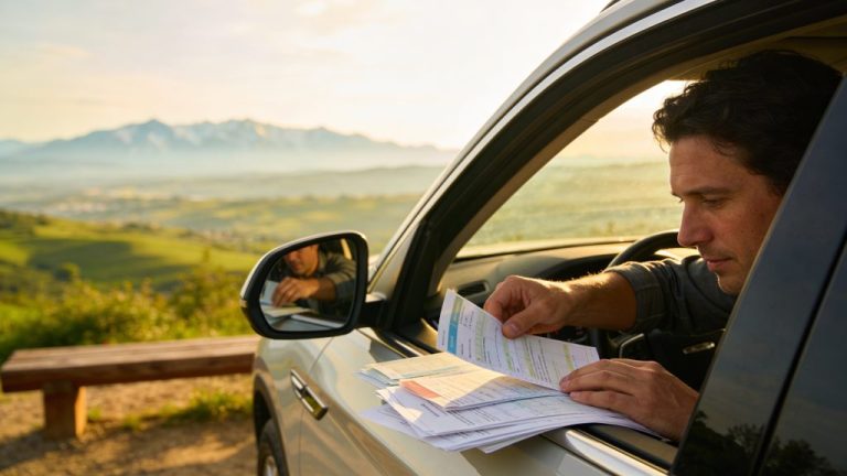 Auto voorbereiden voor een grensovergang