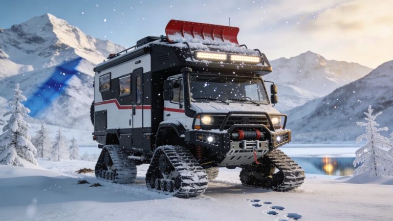Expeditiecamper voor winterkamperen kiezen en uitrusten