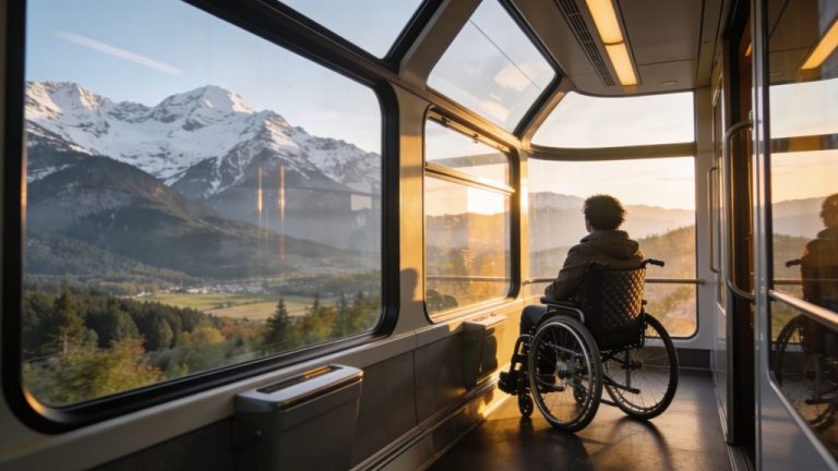 Panoramatreinen voor reizigers met een mobiliteitsbeperking