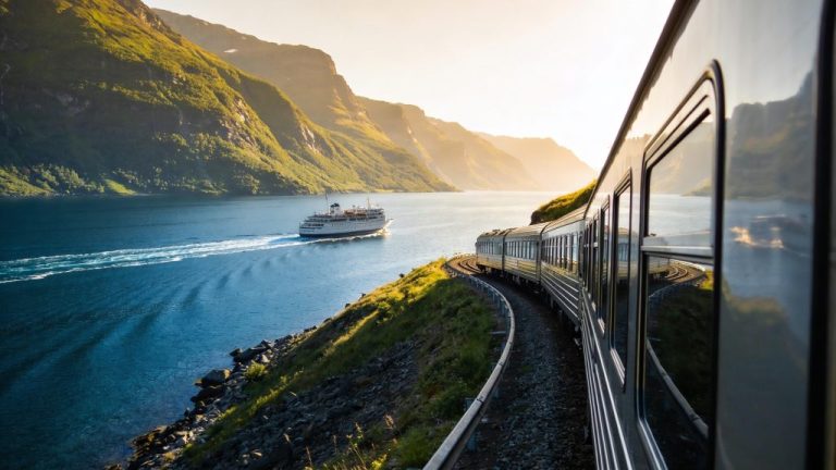 Trein combineren met ferry en boot in Noorwegen
