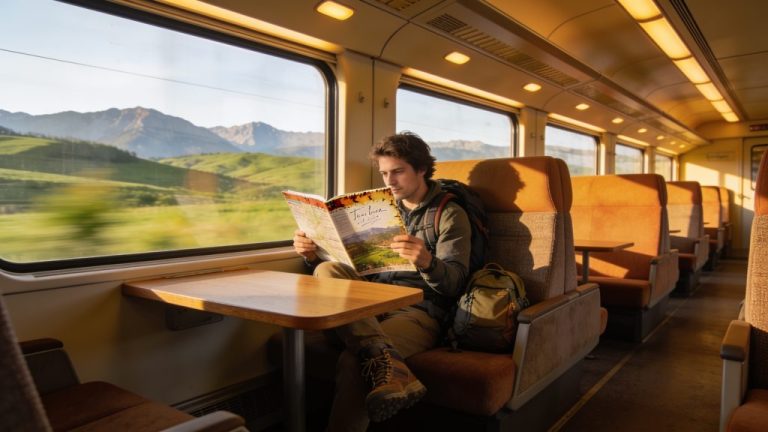 Lange treinreizen als backpacker onderhoudend maken
