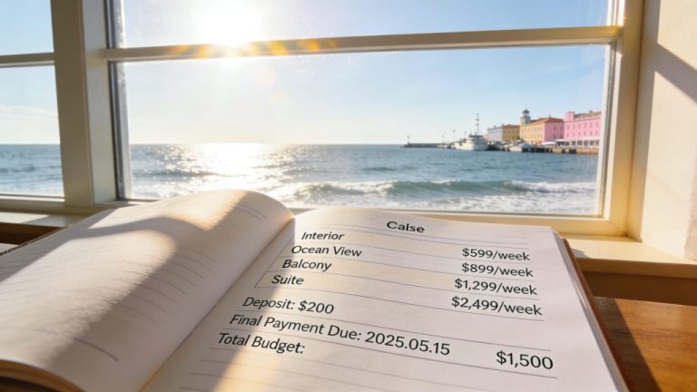Hutkosten en budgetplanning voor je cruise